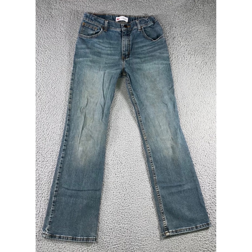 Wrangler Classic Boot Jeans Boys 16 Medium‎ Wash Adjustable Waist Grunge Western
